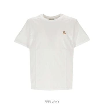 25SS Maison Kitsune Chillax Fox Patch Regular Tee 셔츠 LM00110