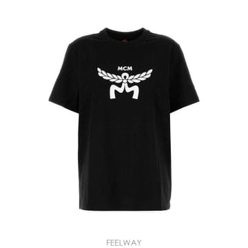 26SS 엠씨엠 프린트 T 셔츠 MHTFSMM01BK TP579246336
