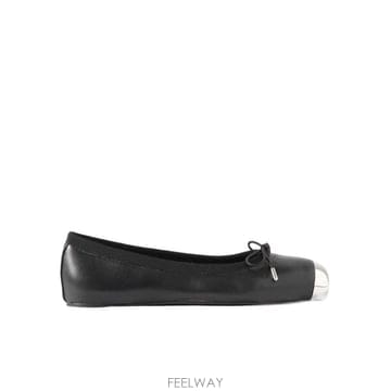 알렉산더 맥퀸 발레리나 플랫 슈즈 블랙