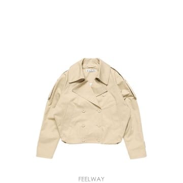 26FW 아크네 스튜디오 퍼프 슬리브 트렌치 코트 A90734 BSI BEIGE