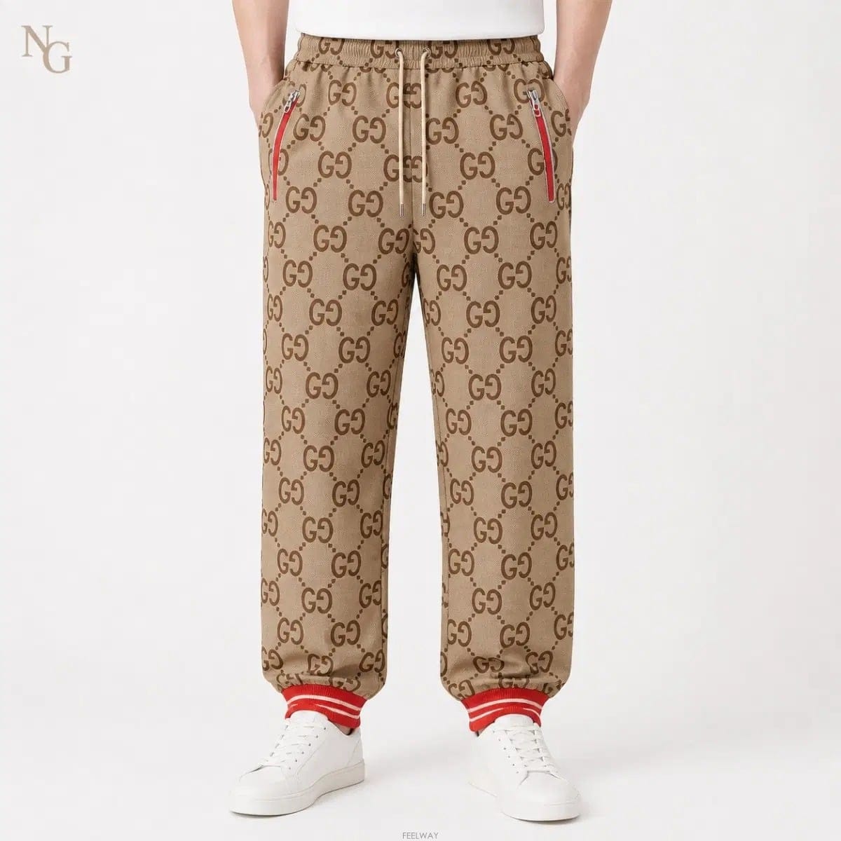 GUCCI [��ǰ/������] ���� 100�ֳ� GG �׿����� Ʈ���̴� ���� ���� M / 30~32[��ǰ/������] ���� 100�ֳ� GG �׿����� Ʈ���̴� ���� 