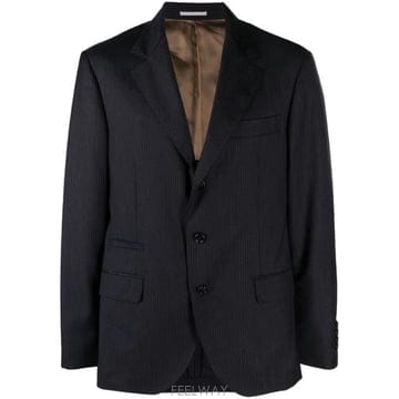Brunello Cucinelli 26 FW ���ڷ� ��ġ�ڸ� Chalk Stripe virgin wool blazer MG4647BTCCJ226 FW ���ڷ� ��ġ�ڸ� Chalk Stripe virgin wool blaze