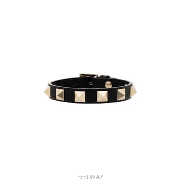 26 FW 발렌티노 가라바니 락스터드 레더 브레이슬릿 WJ0255VIT TP457433698