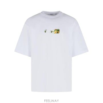 26FW 오프화이트 폴로 티셔츠 44MAA120F26J00D100 White