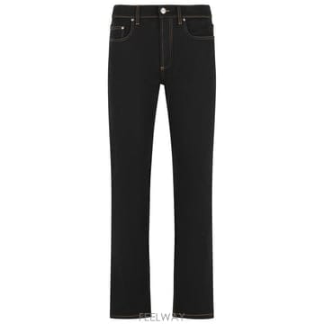 26FW 베르사체 데님 팬츠 1024363 1A186261D040 Black
