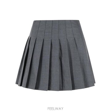 26FW 셀프 포트레이트 미디 스커트 PF26 006SK GRGREY