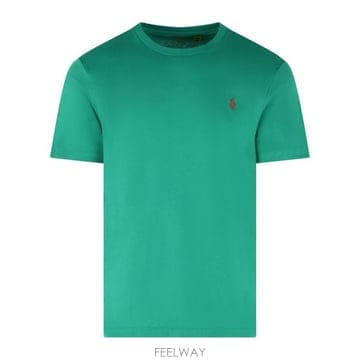 26SS 폴로 랄프로렌 포니로고 자수 반팔 티셔츠 710671438519 Green