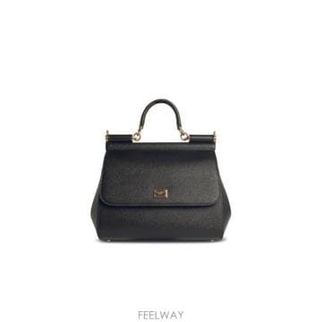 26FW 돌체앤가바나 라지 시실리 핸드백 BB6002 B100180999 Black