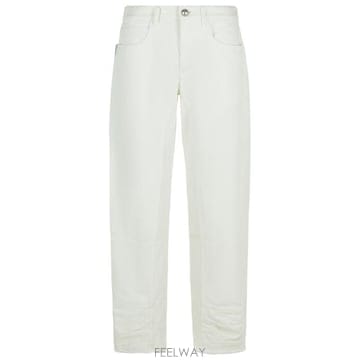 질샌더 데님 팬츠 White