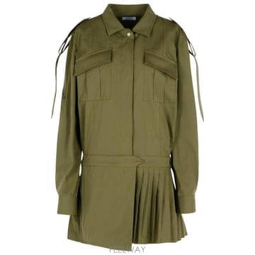 25SS 오프화이트 숏 원피스 OWDG00AS25FAB0025801 Green