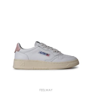 26FW 오트리 메달리스트 로우 레더 스니커즈 AULWLL16 White