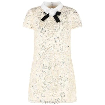 26FW 셀프 포트레이트 숏 원피스 AW26 019S CCREAM