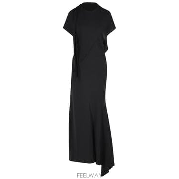 26FW 디 아티코 롱 원피스 261WCW00305 VVV116AA100 Black