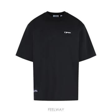 26FW 오프화이트 폴로 티셔츠 44MAA120F26J008001 Black