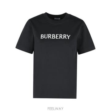 26SS 버버리 로고 코튼 티셔츠 8118977A1189 Black