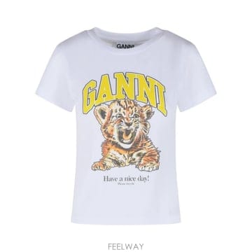 26FW 가니 반팔 티셔츠 A1050258151 White