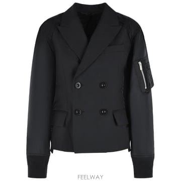 26FW 사카이 수트 자켓 26 08564001 Black