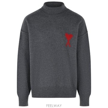 26FW 아미 ADC 터틀넥 스웨터 UKS839 018084 Grey