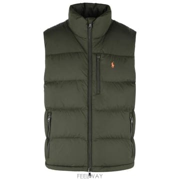 랄프로렌 고햄 다운 베스트 그린