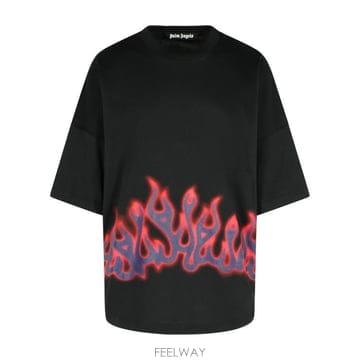 25FW 팜앤젤스 반팔 티셔츠 PMAA10BF25JER0031084 Black