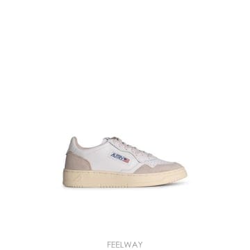 26FW 오트리 메달리스트 로우 레더 스니커즈 AULWLS33 White