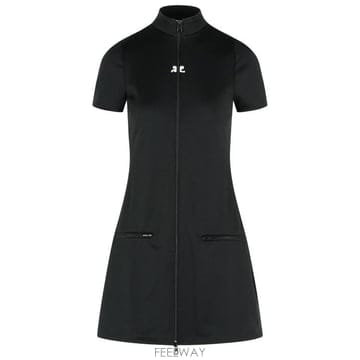 25FW 쿠레쥬 숏 원피스 325JRO686JS02509999 Black