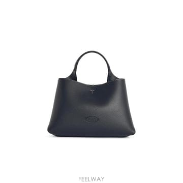 토즈 타임리스 마이크로 레더 토트백 블랙
