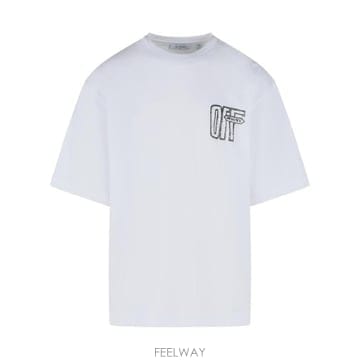 26FW 오프화이트 폴로 티셔츠 44MAA120F26J00Y100 White
