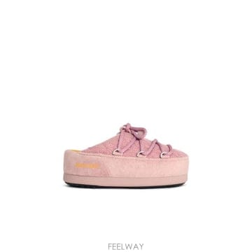 문 부츠 뮬 슬리퍼 Pink