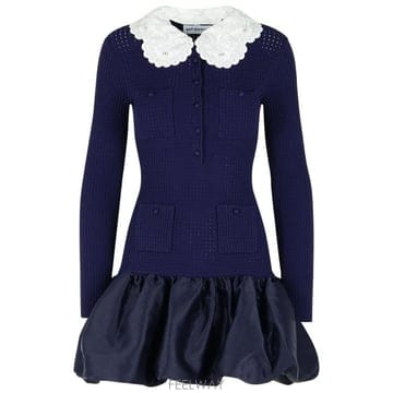 26SS 셀프 포트레이트 숏 원피스 RS26 106SB NNAVY