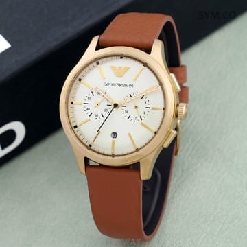알마니 AR11714 크로노그래프 남자가죽시계 e27