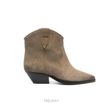 26FW 이자벨마랑 드위나 스웨이드 카프스킨 카우보이 부츠 BO0002FAA1A03S 50TA TAUPE