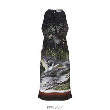 25SS 디 아티코 미디 원피스 250WCA00389 867 SMOKE