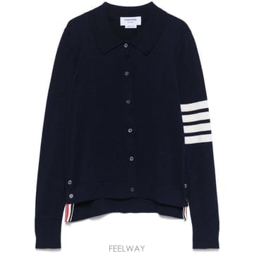 톰브라운 4바 스트라이프 폴로 셔츠 화이트