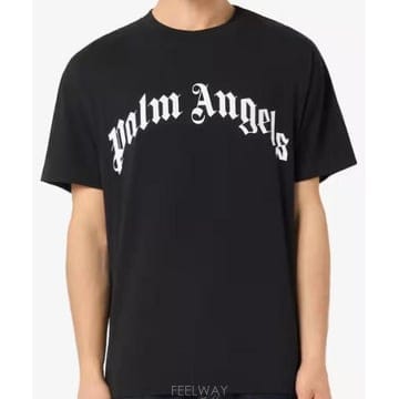 Palm Angels 26SS �ʾ����� ���� Ƽ���� PMAA109S26JER00G 1003 BLACK OFF WHITE26SS �ʾ����� ���� Ƽ���� PMAA109S26JER00G 1003 BLACK 