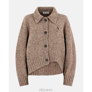 26SS 디 아티코 스웨터 260WCD00013KWS012AA 083 DARK BROWN WHITE