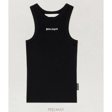 26SS 팜앤젤스 민소매 티셔츠 PWAC024S26JER001 1003 BLACK OFF WHITE