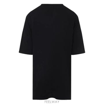 25FW 릭 오웬스 반팔 티셔츠 RU02E1274JA 09 BLACK