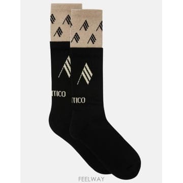 26SS 디 아티코 양말 260WAK00024CCC132AA 414 BLACK WHITE
