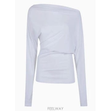 26SS 앤 드뮐미스터 긴팔 티셔츠 B0013815FA045 WHITE