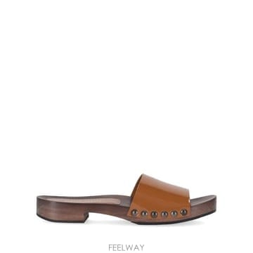 25FW 미우미우 뮬 슬리퍼 5Z425EFA030069 F098L CARAMEL