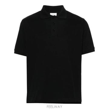 26FW 생로랑 카산드라 피케 폴로 셔츠 798944Y37HC 1000 NERO