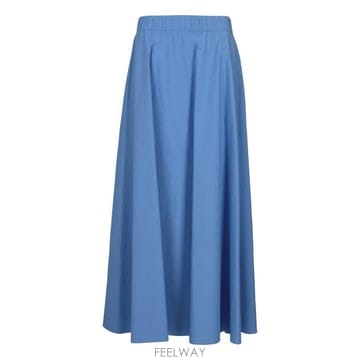 26SS 파로쉬 롱 스커트 D621102CANYOX26 046 BLU CIELO