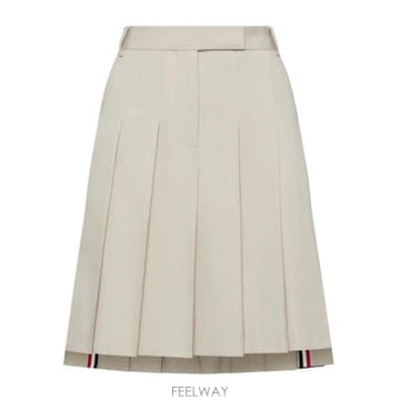 26SS 톰브라운 코튼 수트 플리츠 스커트 FGCA40UF1063 260 BEIGE