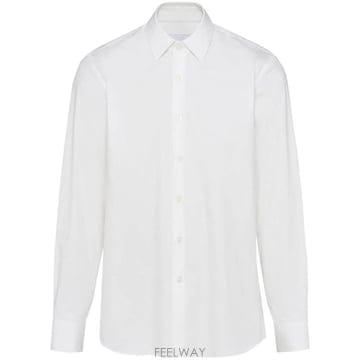25SS 프라다 긴팔 셔츠 UCM608SOOO10HT F0009 BIANCO