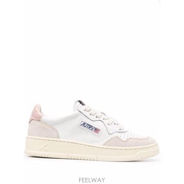 26FW 오트리 메달리스트 로우 AULWLS 37 LEAT SUEDE WHT POW