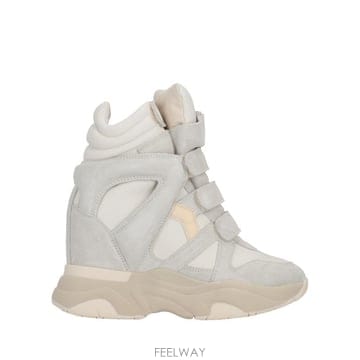 26FW 이자벨마랑 발스키 하이탑 스웨이드 웨지 스니커즈 BK0009FAA1E17S 20WH WHITE