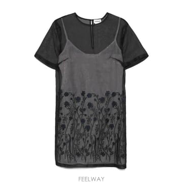 25SS 파로쉬 숏 원피스 D726012SORGENTE 013 NERO
