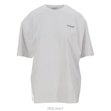 26FW 오프화이트 반팔 티셔츠 OWAA13FF25JER004 0110 WHITE BLACK