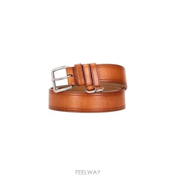 26FW 미우미우 더블 루프 버클 가죽 레귤러 벨트 5CC7312IER F0046 COGNAC